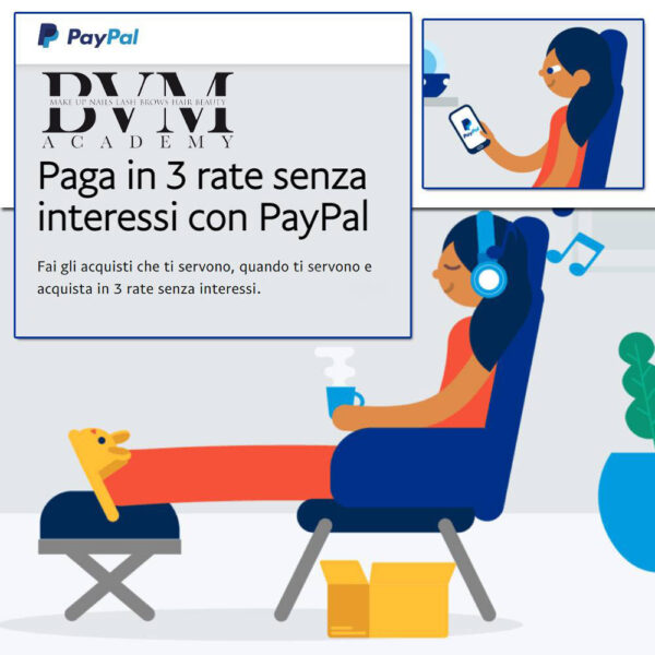 Paga in 3 rate senza interessi con PayPal